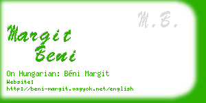 margit beni business card